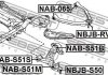 Сайлентблок переднього нижнього важеля FEBEST NABS51S (фото 2)