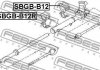 Проставка рульової рейки FEBEST SBGBB12R (фото 2)