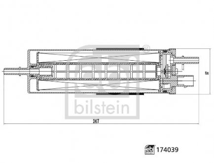 Фільтр паливний Volvo S90/V60/V90/XC60/XC90 2.0 14- FEBI BILSTEIN 174039