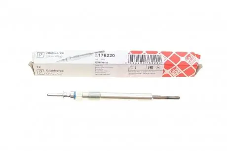Свеча накаливания BMW 1.6D/2.0D/3.0D 03- (7V) (10x1) B37/B47/B57/M57/N47/N57 FEBI BILSTEIN 176220