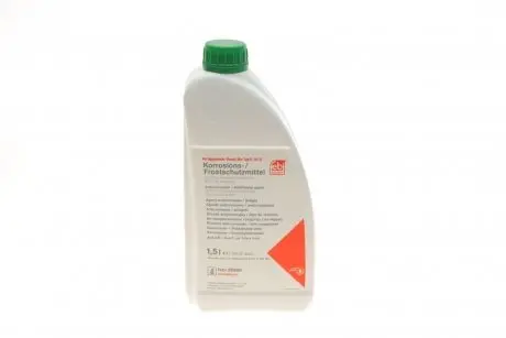 Антифриз (зеленый) (1.5L) (-30°C) Renault Glaceol RX Type D (готов к применению) FEBI BILSTEIN 26580