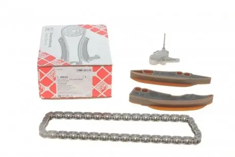 Комплект ланцюга ГРМ BMW 3 (E90/E91/E92/E93/F30/F80/F31) (N57 D30 C) 05- (72 ланок) (симплекс) (з покриттям TRITAN®) FEBI BILSTEIN 49532