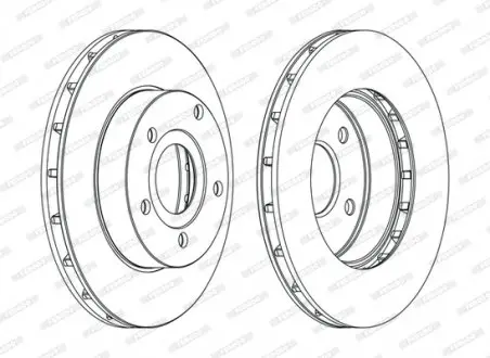 Диск гальмівний FERODO DDF1169C