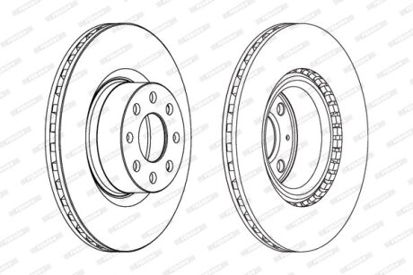 Гальмівний диск FERODO DDF1298C