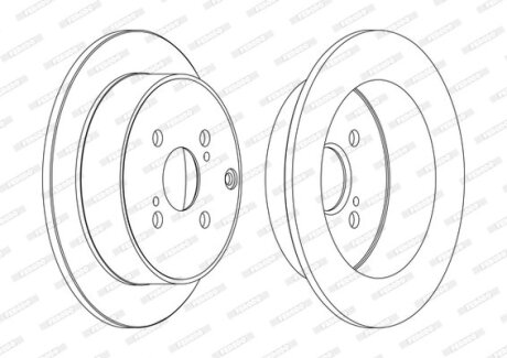 Гальмівний диск FERODO DDF1409C