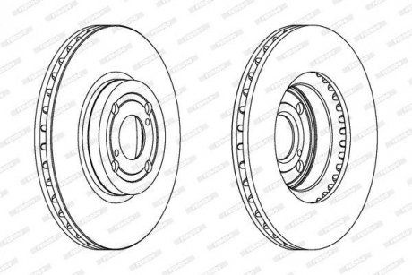 Гальмівний диск FERODO DDF1461C (фото 1)