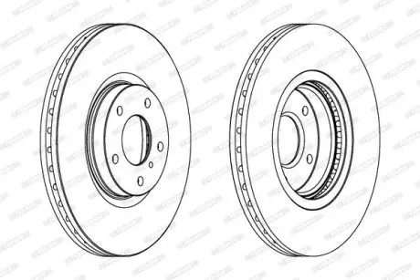 Гальмівний диск FERODO DDF1505C1