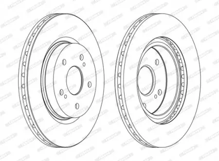 Диск гальмівний FERODO DDF1635C
