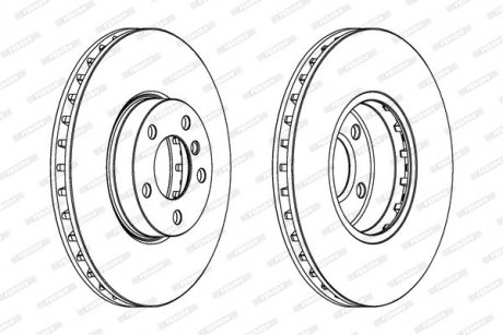 Гальмівний диск FERODO DDF1714C1