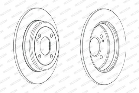 Гальмівний диск FERODO DDF2090C (фото 1)
