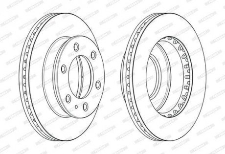 Диск гальмівний FERODO DDF2459C