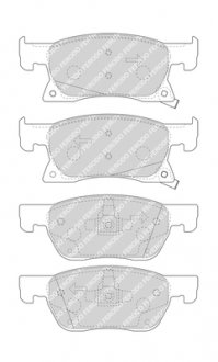 Колодки гальмівні дискові FERODO FDB4933