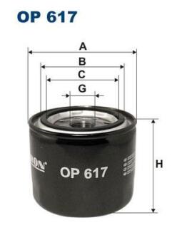 Фільтр масляний FILTRON OP617