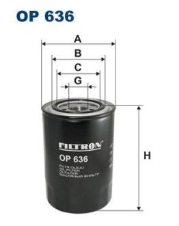 Фільтр масляний FILTRON OP636