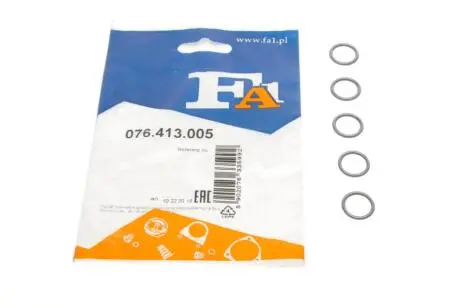 Прокладка радиатора масляного BMW 3 (E90/F30/F80)/5 (E60)/7 (E65/E66/E67) 96-15 N54/N55(к-кт 5шт) Fischer Automotive One (FA1) 076.413.005
