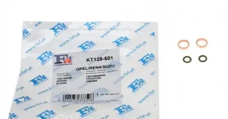 Прокладка трубки подачі оливи до турбіни Renault Trafic 1.9DCI (к-кт) Fischer Automotive One (FA1) KT128-501