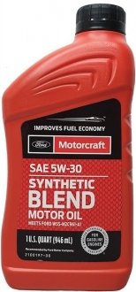 Олива моторна Motorcraft Synthetic Blend 5W-30, 0,946л. FORD XO5W30Q1SP