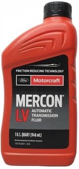 Трансмиссионное масло Motorcraft Mercon LV Automatic, 0,946л FORD XT10QLVC