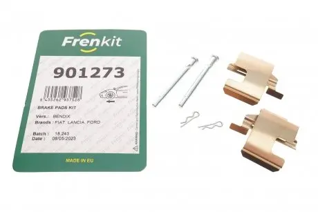 Планка суппорта (переднего) прижимная (к-кт) Fiat Panda/Punto 99-13 (Bendix) FRENKIT 901273