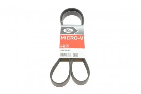 Ремінь генератора Peugeot/Citroen 1.4i Gates 6PK1453
