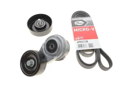 Комплект ременя генератора Kia Rio 1.6 CVVT 12- (6PK2138) Gates K096PK2138