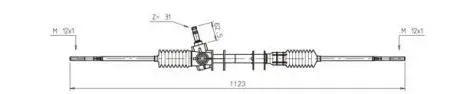 Рульова рейка без гур GENERAL RICAMBI SK4002