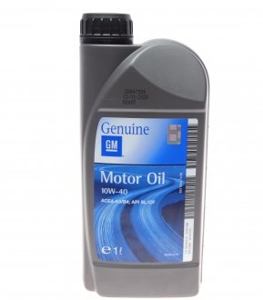 Олива моторна Semi Synthetic SAE 10W40 (1 Liter) GM 93165213