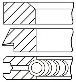 Кільця поршневі GOETZE ENGINE 08-406200-00