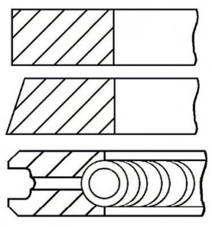 Кільця поршневі GOETZE ENGINE 08-783511-00