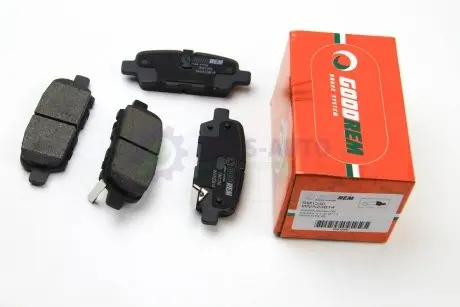 Тормозные колодки задние Qashqai/X-Trail 07- (38x105,5x14,3) GOODREM RM1240