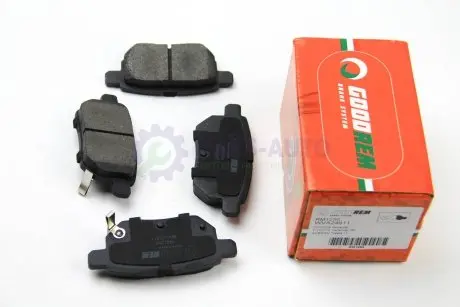 Гальмівні колодки задні Toyota Corolla/Yaris 05- GOODREM RM1255