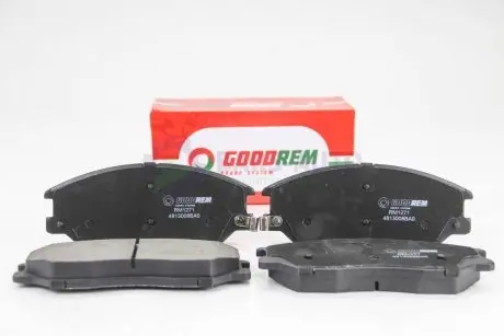 Тормозные колодки пер. Rexton/Korando/Actyon /Kyron /H100/Santa Fe/Rexton 97- GOODREM RM1271