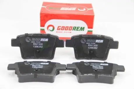Тормозные колодки задние X-Type/Mondeo 00-11 GOODREM RM1300