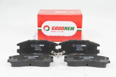 Тормозные колодки задние Galant/Pajero 87-12 (107.8*41.1*15.5) GOODREM RM1371