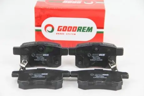 Тормозные колодки задние Honda Accord VIII 08- (nissin) GOODREM RM1488