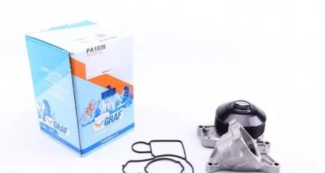 Помпа води BMW 1/3/5/X1/X3 116d/118d/120d/123d/318d/320d/520d/2.0d/xDrive 07-15 (B/B) (6 лоп)(6 кан) GRAF PA1039