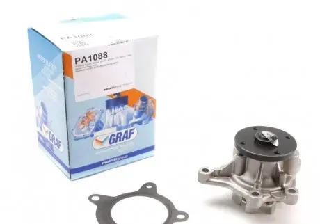Насос воды Hyundai Accent/Kia Cee'd/Carens/Cerato/Soul 1.4/1.6/1.6CVVT 07- (R/B) (6 лоп) GRAF PA1088