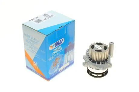 Помпа води Audi/Seat/Skoda/VW Crafter/Caddy/T5/Passat/Golf 1.6TDI/2.0TDI/BiTDI 06- (19z)(R/B)(8лоп) GRAF PA1137
