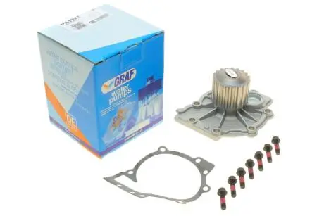 Насос воды Volvo S60/S80/S90/V40/V60/XC40/XC60/XC70/XC90 2.0D 15- (19z) (R/B) (7 лоп.) GRAF PA1281