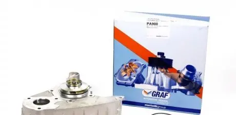 Насос воды Fiat Ducato/Iveco Daily III/IV/V/VI 2.3D/JTD 02-/Peugeot Boxer 2.3HDi 10-(R/B) (7 лоп.) GRAF PA900