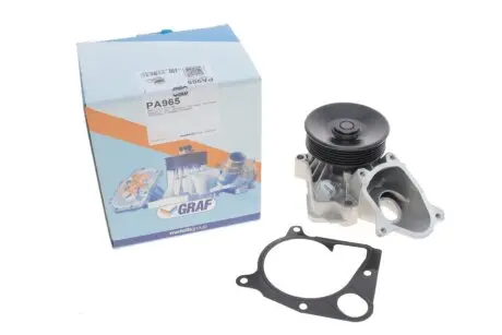 Помпа воды BMW 1/3/5/6/X3/X5/X6 2.0d/2.5d/3.0d/xDrive 01-13 (R/B) (7 лоп.) (6 кан.) GRAF PA965