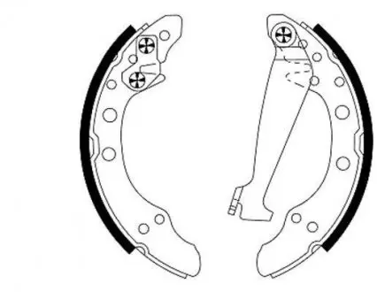 Тормозные колодки зад. Fabia/Golf 200*40 HELLA 8DB355001-311