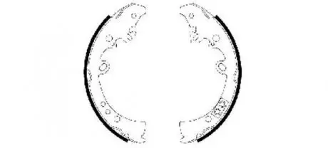 Тормозные колодки зад. Hilux/Fortuner 2.4-4.0 05- HELLA 8DB355003-011