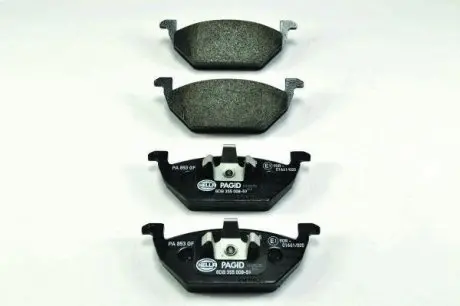 Тормозные колодки пер. Caddy III/Golf V/Octavia/A3 96- HELLA 8DB355008-591