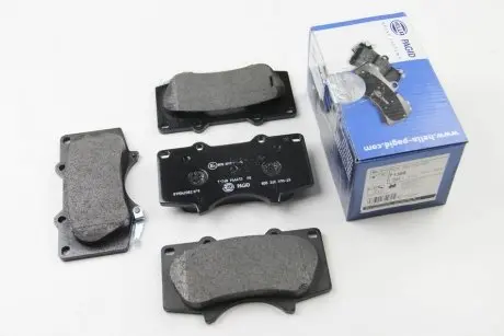 Тормозные колодки пер. Toyota Land Cruiser/Hilux VII/Lexus GX/ MITSUBISHI PAJERO 01- (sumitomo) HELLA 8DB355010491