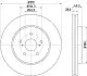 Тормозной диск перед. Lexus RX 03-08 3.0-3.5 (PRO) HELLA 8DD355114-981 (фото 1)