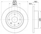 Гальмівний диск зад. Epica 05- 2.0-2.5 (PRO) HELLA 8DD355116-991 (фото 1)