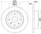 Тормозной диск зад. Epica 05- 2.0-2.5 (PRO) HELLA 8DD355116-991 (фото 1)