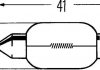 Лампа розжарювання, 12V 15W SV 8,58 HELLA 8GM002091141 (фото 2)