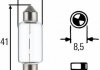 Лампа розжарювання, 24V 15W SV 8,58 HELLA 8GM002091261 (фото 1)